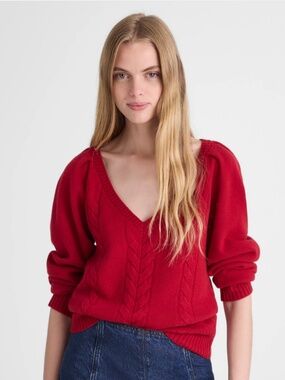 Madewell V-Neck Pullover Sweater in Merino Wool